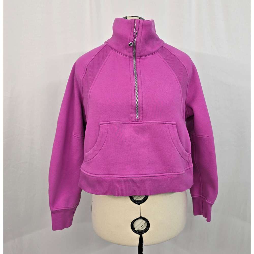 Lululemon Scuba Oversized Funnel Neck Half Zip Women's M / L Pink - Purple